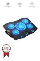 Torima CF-05 Ayarlanabilir Dizüstü Bilgisayar RGB Soğutma Fanı Siyah