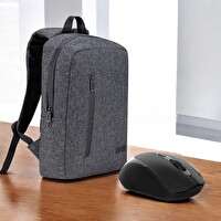 Classone BP-WTX204G 15.6" Wtxpro Su Geçirmez Kumaş Fermuar  Sırt Çantası ve Kablosuz Mouse