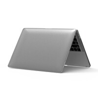 McStorey Macbook Air M1 Kılıf 13 inç Kristalline İz Yapmaz (TouchID'li M1 Air) A2337 A2179 A1932 ile Uyumlu Gri