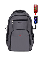 Dada Apple Mocbook Uyumlu Usb Aparatlı  14" Darbe Emici Koruma Su Geçirmez Kumaş Laptop Sırt Çantası