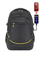 Dada 17.3"  60 LT Usb Type-C Aparat Darbe Emici Koruma Su Geçirmez Kumaş Laptop Sırt Çantası