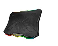 Rampage AD-RC8 SHOWY Siyah 180 MM Fan 15-17 RGB Işıklı Notebook Soğutucu Stand