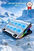 Torima CF11 Ayarlanabilir Rgb Dizüstü Bilgisayar Laptop Soğutucu Gümüş