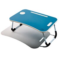 Muitomas Katlanabilir Bardaklıklı Laptop Masası Mavi