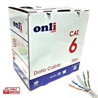 Onli 24AWG UTP CAT6 305 M Gri Network Kablosu