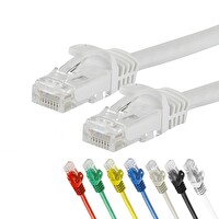 Irenis 10 Metre CAT7 Kablo Ethernet Network İnternet Lan Ağ Kablosu - Beyaz