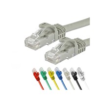 Irenis 1 Metre CAT7 Kablo Ethernet Network İnternet Lan Ağ Kablosu - Gri