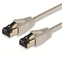 Irenis 25 CM CAT8 Kablo F/FTP LSZH Ethernet Network LAN Ağ Kablosu Gri