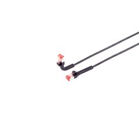 Irenis 25 cm Siyah CAT6A U/FTP 90° Bükülebilir Kablo