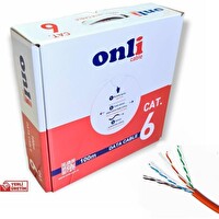 Onli 23AWG UTP CAT6 Network Kablosu Turuncu 100M Yerli Üretim