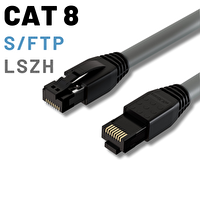 Irenis CAT8 Kablo S/FTP LSZH Ethernet Network LAN Ağ Kablosu 50 cm