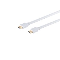 Irenis HDMI Kablo - 4K Destekli - Altın Uçlu - Naylon Örgü - Beyaz - 2 Metre