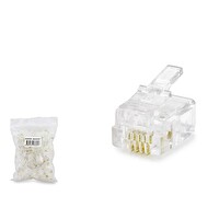 Evimdeyokyok Rj11 Konnektör 4Pın Telefon 100Lü Paket Şeffaf HDX5059