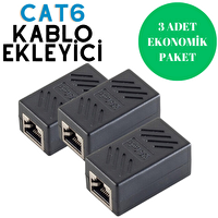 Irenis 3 AdetCAT6 Ethernet Kablo Ekleyici Uzatma Aparatı