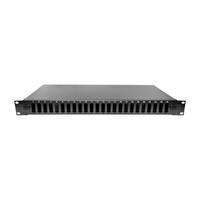 Alfafonet EcoSlide 24 Port SC-DX/LC-QD 1RU Rack Tipi Siyah Fiber Optik Patch Panel