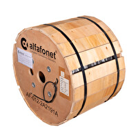Alfafonet 12 Core Single Loose Tube Fiber Optik Kablo 2 KM Makara