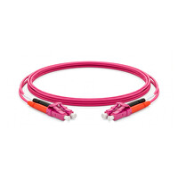 Alfafonet LC/PC-LC/PC Multimode OM4 Dupleks 1 Metre Fiber Patch Cord
