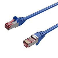 Irenis 12 Adet 15CM CAT 6A S-FTP Ethernet Data Center Kablosu Mavi