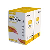 Dahua DH-PFM920-6UN U/UTP 305 M 24AWG %100 Bakır PE Outdoor Siyah CAT6 Kablo