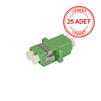 Alfafonet LC/APC Dubleks Singlemode Fiber Optik Adaptör 1 Paket - 25 Adet