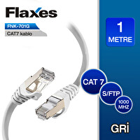 Flaxes FNK-701G Cat7 Patch Kablo 1 Metre Gri