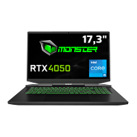 Monster Abra A7 V14.5.4 Intel Core i5 13500H 17.3" 16 GB RAM 1 TB SSD 6 GB RTX 4050 144 Hz FreeDOS Oyun Bilgisayarı