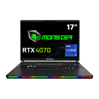 Monster Semruk S7 V9.2 Intel Core i9 13950HX 17" 32 GB RAM 1 TB SSD 8 GB RTX4070 FreeDOS QHD+ Gaming Laptop