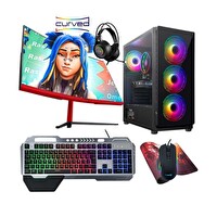Turbox Tx4546 AMD Ryzen 5 3600 23.6" 32 GB 512 GB NVMe 4 GB RX 550 Curved FreeDOS Oyuncu Masaüstü Bilgisayarı