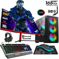 Zeiron SP23 Ryzen 5 3600 23.8" 16 GB RAM 1 TB SSD 4 GB RX 550 165 Hz Curved FreeDOS Masaüstü Oyun Bilgisayarı