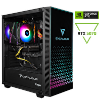 Casper Excalibur E65H.144F-EX70X-0HD Intel Core I5-14400F 64GB RAM 2TB NVME SSD RTX5070 Freedos