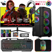 Xaser XSR499 AMD Ryzen 7 5700X 24" 16 GB RAM 1 TB M.2 NVMe SSD 8GB RX580 FreeDOS Gaming Masaüstü