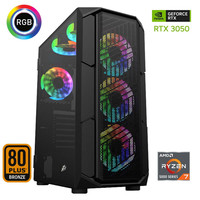 Xaser Xsr616 Ryzen 7 5700X 32GB RAM 1TB M.2 NVMe SSD 6GB RTX3050 Ekran Kartı FreeDOS Oyun Bilgisayarı