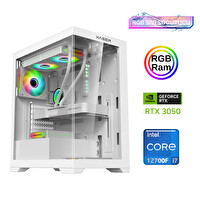 Xaser XSR889 i7 12700F 16 GB RAM 512 GB M.2 NVMe SSD 6 GB RTX3050 FreeDOS Gaming Masaüstü Bilgisayar