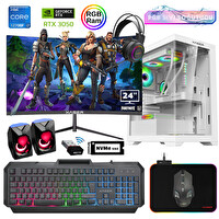 Xaser XSR894 i7 12700F 23.8" 16 GB RAM 512 GB M.2 NVMe SSD 6 GB RTX3050 180Hz Curved FreeDOS Gaming Masaüstü