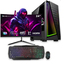 İzoly e-Vix Narcissus Intel Core i3 10100F 24" 16 GB RAM 256 GB M.2 NVMe SSD RX 580 8GB FreeDOS Gaming Masaüstü