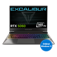 Casper Excalibur G870 i7-13620H 16GB 500GB RTX5060 8GB 165HZ 15.6" W11H Gaming Laptop G870.1362-BV60A-C