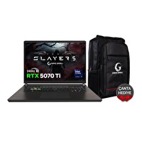 Game Garaj Slayer5 9XL-5070Ti C2 Intel Ultra 9 275HX 17" 32 GB RAM 2 TB SSD QHD+ IPS 240Hz FreeDOS Gaming Laptop-Çanta