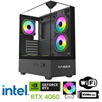 Xaser XSR1104 Intel Core i7-14700F 32 GB DDR5 RAM 1 TB M.2 NVMe SSD 8 GB RTX4060 FreeDOS Masaüstü Oyun Bilgisayarı