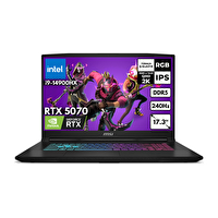MSI Katana 17 i9-14900HX 48 GB DDR5 RAM 4 TB SSD 17.3" 2K W10 Pro Gaming Laptop B14WGK-048XTRHMF71