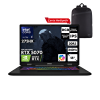 MSI Crosshair 16HX AI Ultra 9-275HX 64 GB RAM 2 TB SSD 16" W11 Pro Gaming Laptop-S.Çantası D2XWGKG-047XTRHMF18