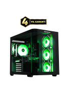 Tulpar TD3 V1.1.3 AMD Ryzen 5 7500F A620A Anakart 32GB 1TB RX9070 XT Freedos Masaüstü Oyun Bilgisayarı - Siyah