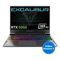 Casper Excalibur G870 i7-13620H 32 GB 2TB RTX5050 165HZ 15.6" W11H Gaming Laptop G870.1362-DX50A-C