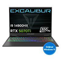 Casper Excalibur G920 i9-1490HX 64GB 1TB RTX5070TI 300HZ 16" W11P Gaming Laptop G920.1490-EFP0H-E