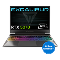 Casper Excalibur G870 i7-13620H 24 GB 4TB RTX5070 165HZ 15.6" W11H Gaming Laptop G870.1362-CN70A-C