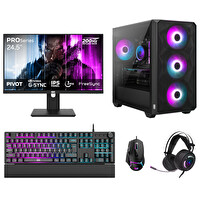 Dragos DRx7661 Ryzen 5 7600 32 GB 1 TB NVMe Gigabyte Windforce 8 GB RTX5060 24.5" 200Hz 1ms FreeDOS Oem Paket