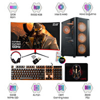 Turbox Tx6596 i5 4440 32 GB RAM 512 GB NVMe SSD 4 GB RX550 23.8" FHD 100Hz Curved FreeDOS Oem Paket