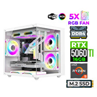 Xaser Astra X180 Ryzen 5 5600X 32 GB RAM 1 TB SSD M.2 Nvme 16 GB RTX5060Ti FreeDOS Oyuncu Bilgisayarı