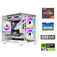 Xaser Elite X60 Ryzen 7 7800X3D 32GB DDR5 Ram 1TB M.2 NVMe SSD 8GB RTX5050 Sıvı Soğutmalı Oyuncu Tavsiye Sistem