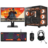 Dragos DRX9996 Ryzen 7 7700 24.5" 16 GB RAM 512 GB SSD NVMe 16GB RX 9070XT 200Hz 1MS FreeDOS Oyuncu Bilgisayarı