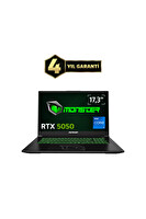 Monster Abra A7 V16.2.1 Intel Core i7 13700HX 16 GB RAM 1 TB SSD 8 GB RTX 5050 Windows 11 Home 17,3" FHD 144 Hz Oyun Bilgisayarı
